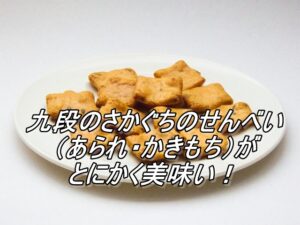 九段の｢さかぐち｣のせんべい(あられ・かきもち)がとにかく美味い！