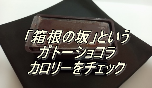 「箱根の坂」というガトーショコラ　カロリーをチェック