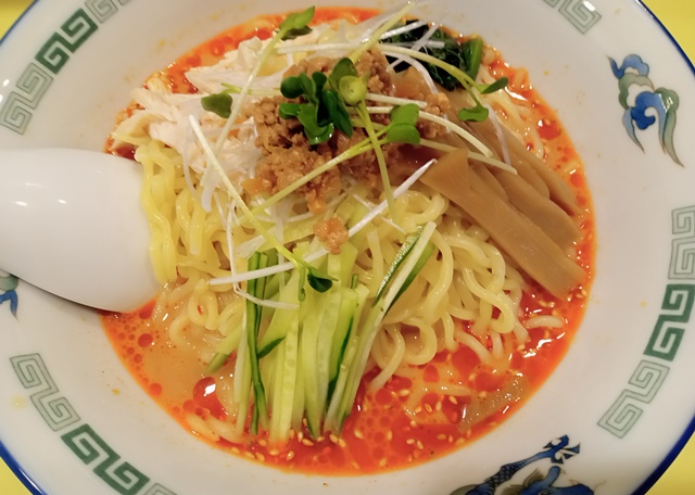 南行徳「まる長ラーメン」の冷やし担々麺と餃子が美味し！