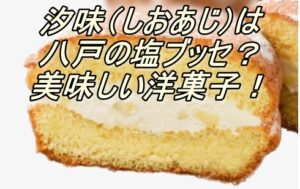 汐味（しおあじ）は八戸の塩ブッセ？美味しい洋菓子！カロリーは？