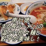 南行徳「まる長ラーメン」の温かい担々麺と餃子が美味し！
