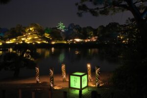 岡山後楽園特別夜間開園『春の幻想庭園』とは？アクセス駐車場を解説