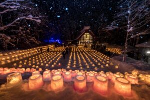 定山峡の雪灯路とは？イベント内容やアクセス情報も解説